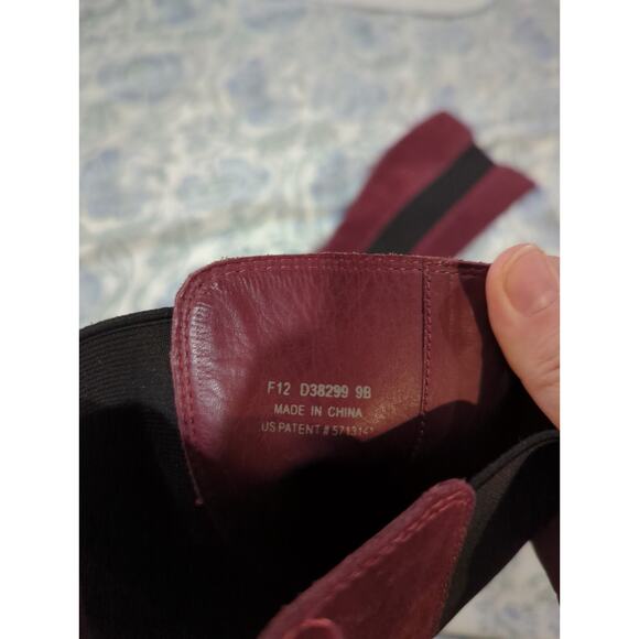 Cole Haan Jodhpur Oxblood Suede Pull On Riding Boots - Picture 3 of 5